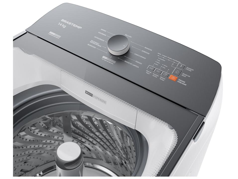 Lavadora de Roupas Brastemp 14kg Cesto Inox 12 Programas de Lavagem Branca BWJ14ABBNA - 11
