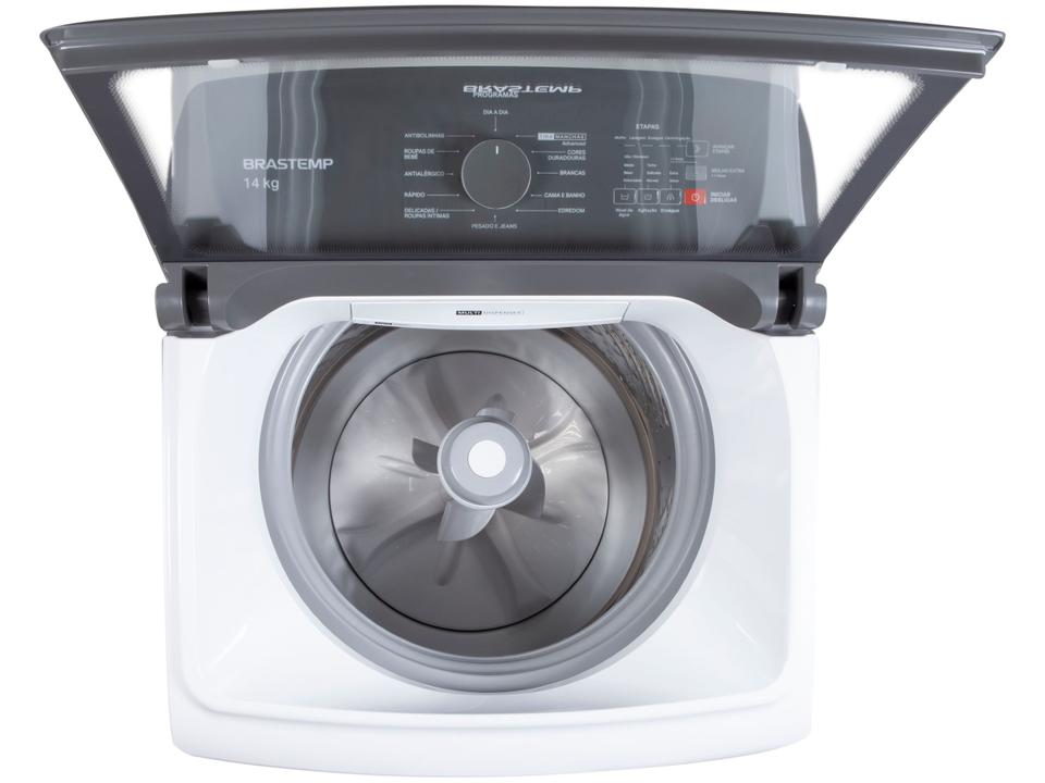 Lavadora de Roupas Brastemp 14Kg Cesto Inox 12 Programas de Lavagem Branca BWK14AB - 110 V - 5