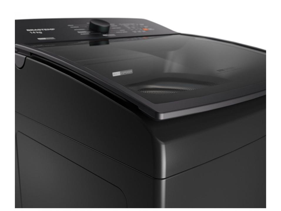 Lavadora de Roupas Brastemp 14kg Cesto Inox 12 Programas de Lavagem Cinza Platinum BWJ14A9 - 10