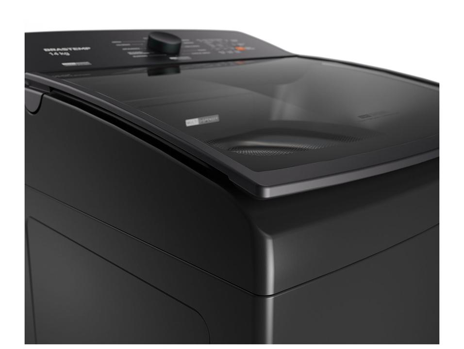 Lavadora de Roupas Brastemp 14kg Cesto Inox 12 Programas de Lavagem Cinza Platinum BWJ14A9 - 10