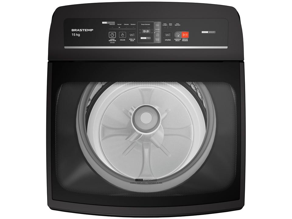 Lavadora de Roupas Brastemp 15kg Cesto Inox 4 Programas de Lavagem Cinza BWT15A9 - 9