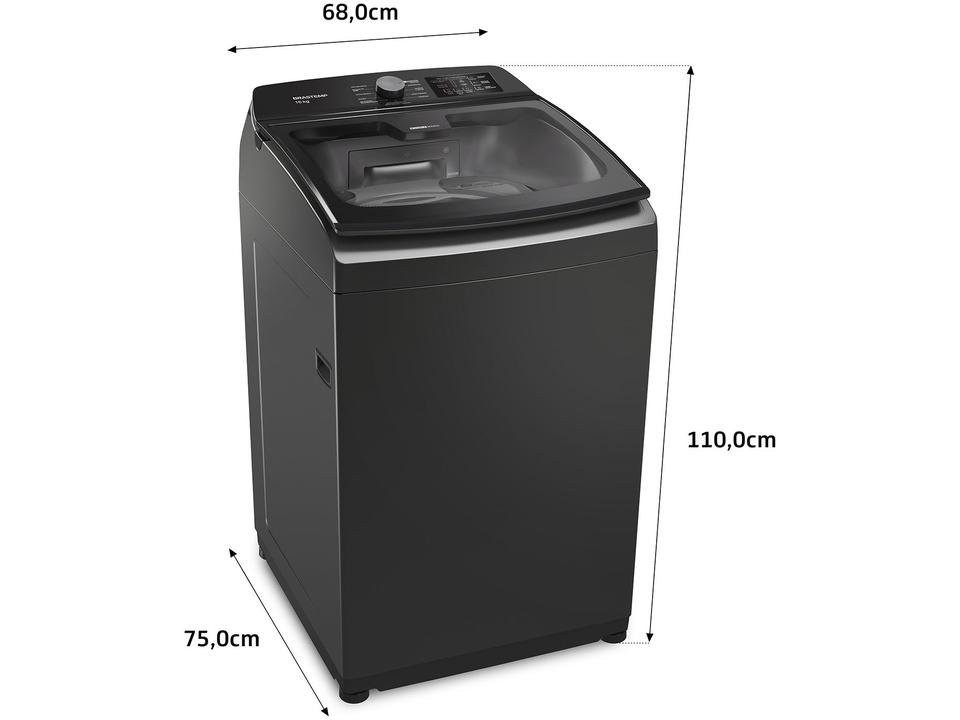 Lavadora de Roupas Brastemp 16kg 12 Programas de Lavagem Titânio BWD16 - 10