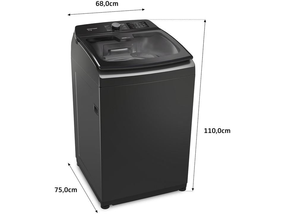 Lavadora de Roupas Brastemp 16kg 12 Programas de Lavagem Titânio BWD16A9 - 10