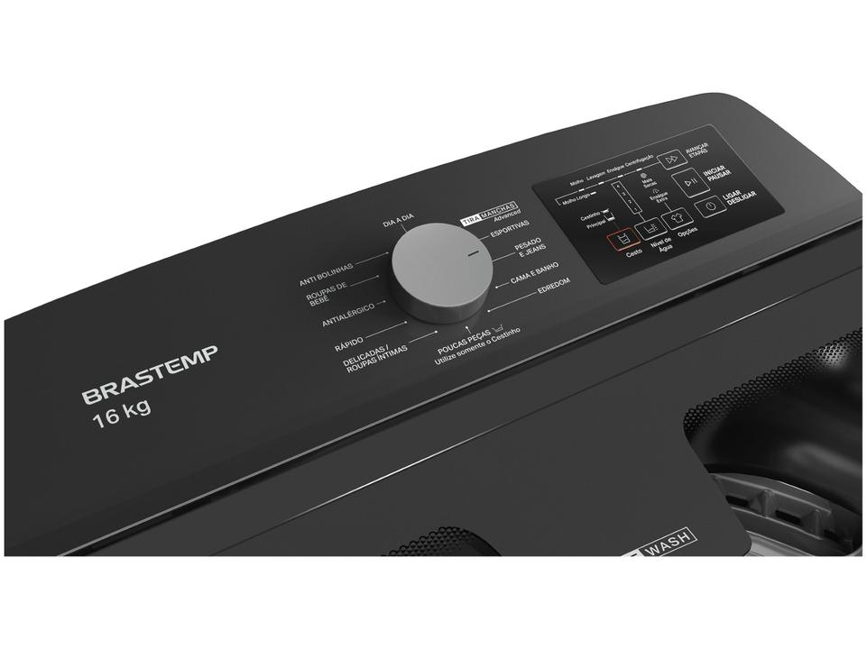 Lavadora de Roupas Brastemp 16kg 12 Programas de Lavagem Titânio BWD16A9 - 7