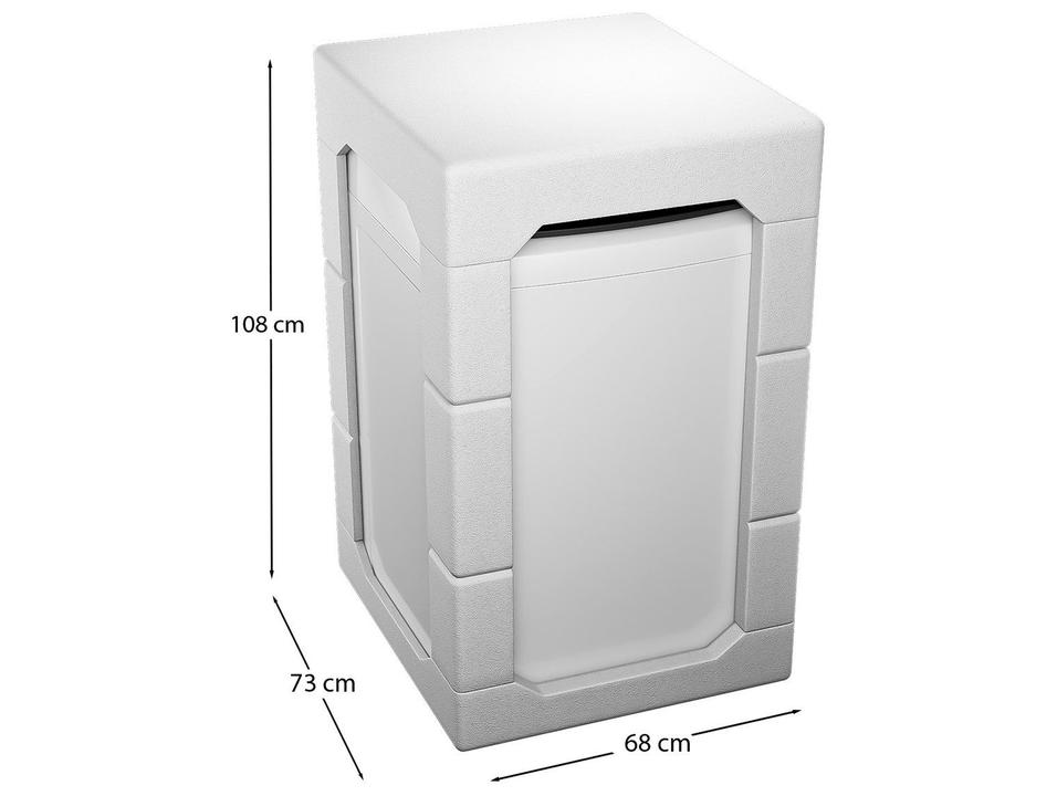 Lavadora de Roupas Brastemp 16kg Cesto Inox 12 programas Branco BWF16AB - 15