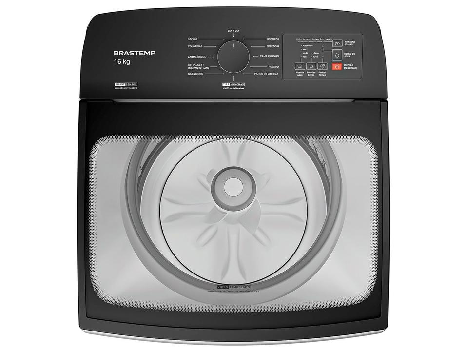 Lavadora de Roupas Brastemp 16kg Cesto Inox 12 programas Branco BWF16AB - 10