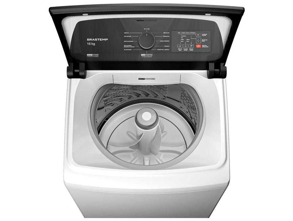 Lavadora de Roupas Brastemp 16kg Cesto Inox 12 programas Branco BWF16AB - 9