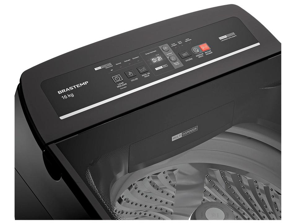Lavadora de Roupas Brastemp 16kg Cesto Inox 12 Programas de Lavagem Cinza BWT16A9 - 12