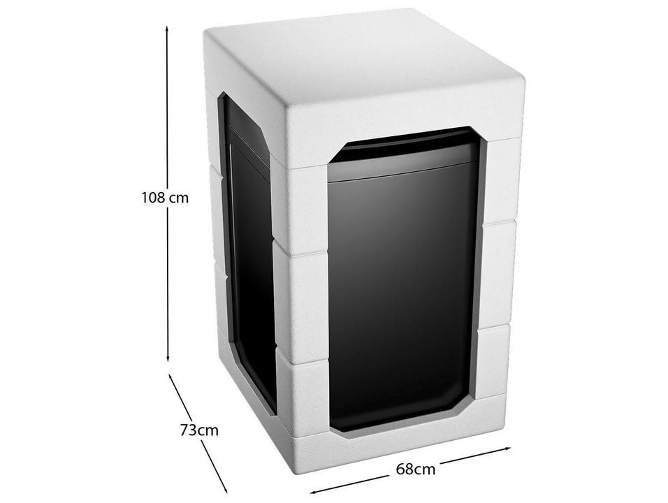 Lavadora de Roupas Brastemp 16kg Cesto Inox 12 Programas de Lavagem Cinza BWT16A9 - 15
