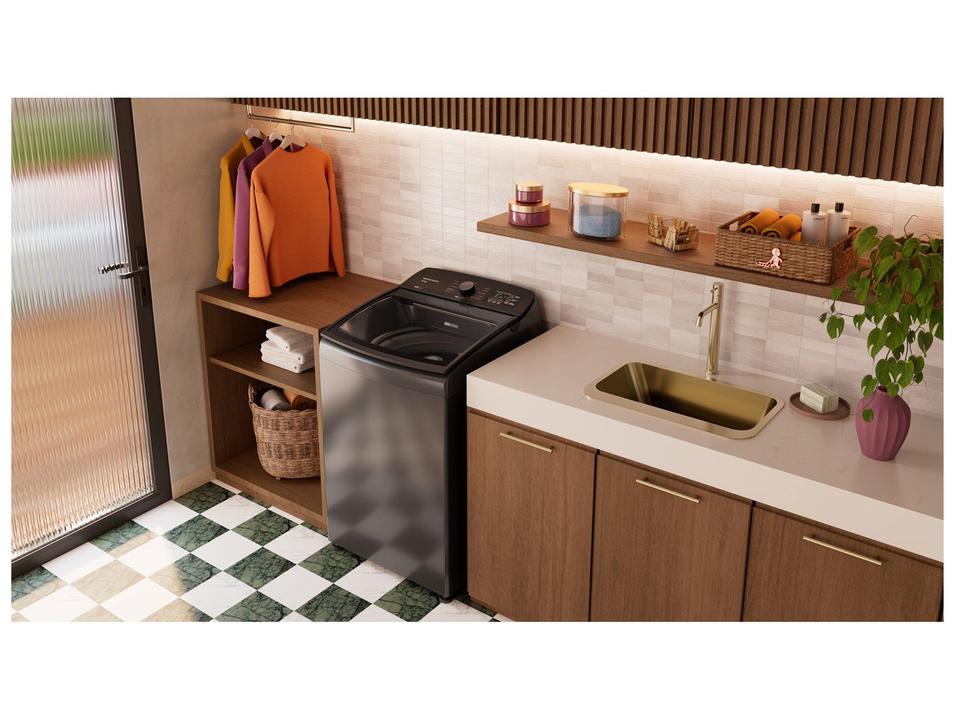 Lavadora de Roupas Brastemp 16kg Cesto Inox 4 Programas de Lavagem Cinza BWF16A9 - 2
