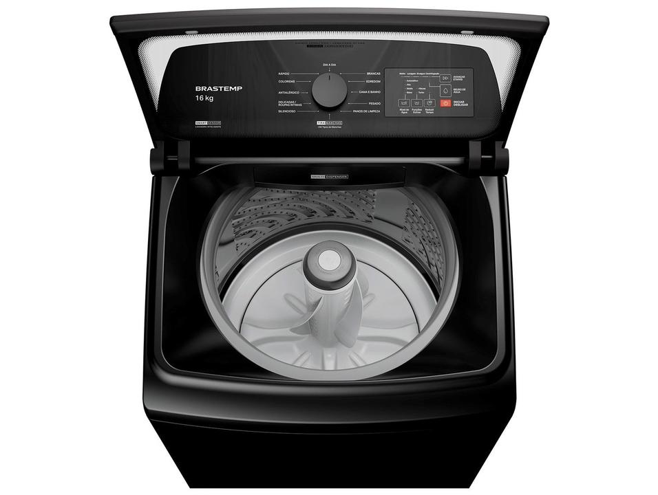 Lavadora de Roupas Brastemp 16kg Cesto Inox 4 Programas de Lavagem Cinza BWF16A9 - 9