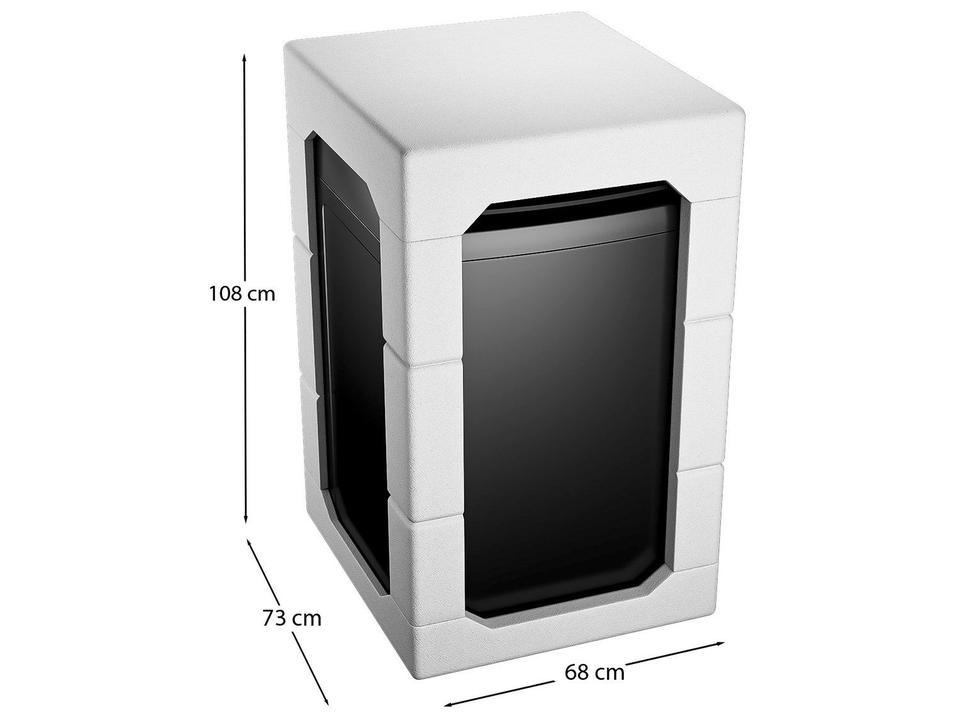 Lavadora de Roupas Brastemp 16kg Cesto Inox 4 Programas de Lavagem Cinza BWF16A9 - 15