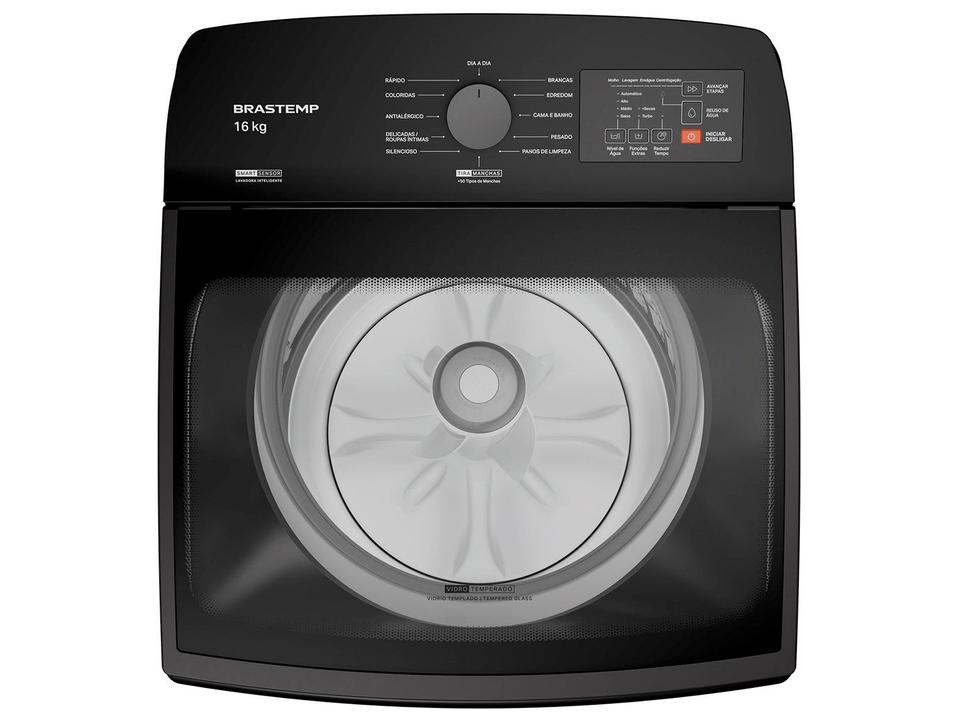 Lavadora de Roupas Brastemp 16kg Cesto Inox 4 Programas de Lavagem Cinza BWF16A9 - 10