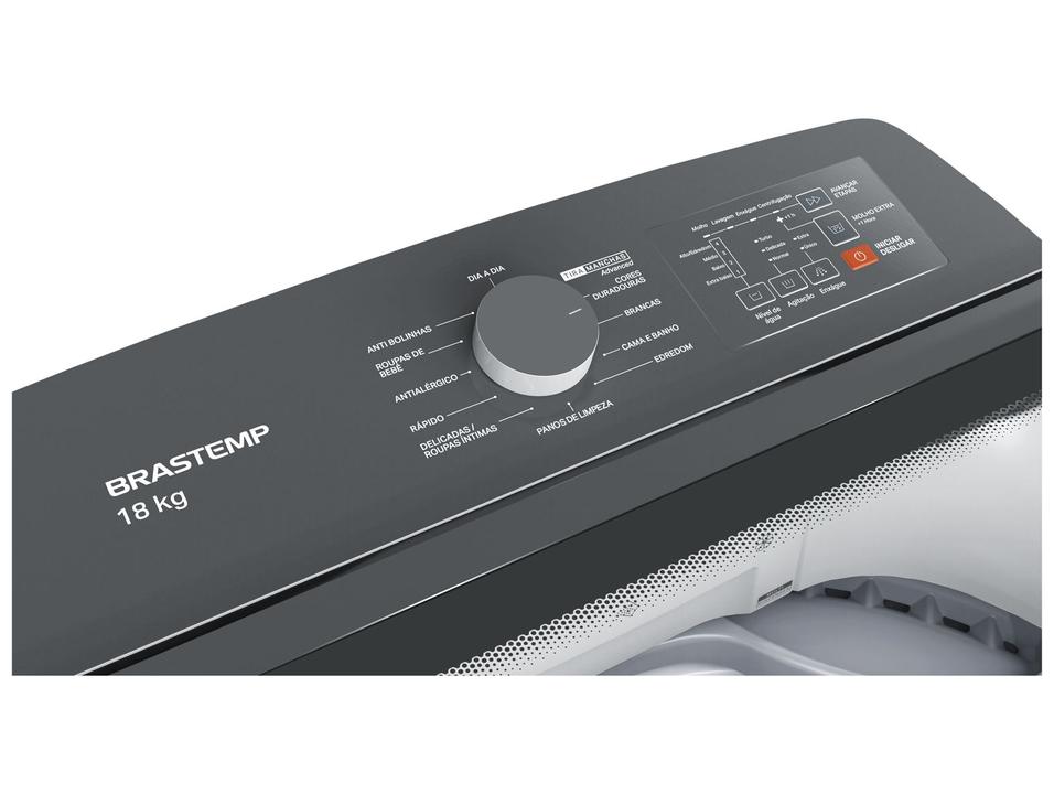 Lavadora de Roupas Brastemp 18kg Cesto Inox 12 Programas de Lavagem Branca BWF18AB - 5