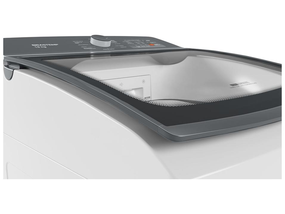 Lavadora de Roupas Brastemp 18kg Cesto Inox 12 Programas de Lavagem Branca BWF18AB - 8