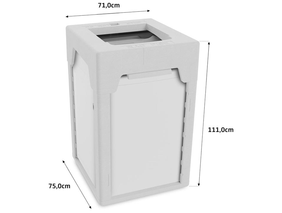 Lavadora de Roupas Brastemp 18kg Cesto Inox 12 Programas de Lavagem Branca BWF18AB - 10