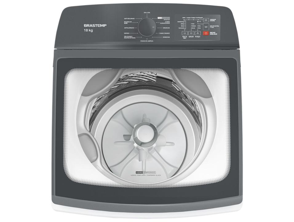 Lavadora de Roupas Brastemp 18kg Cesto Inox 12 Programas de Lavagem Branca BWF18AB - 4