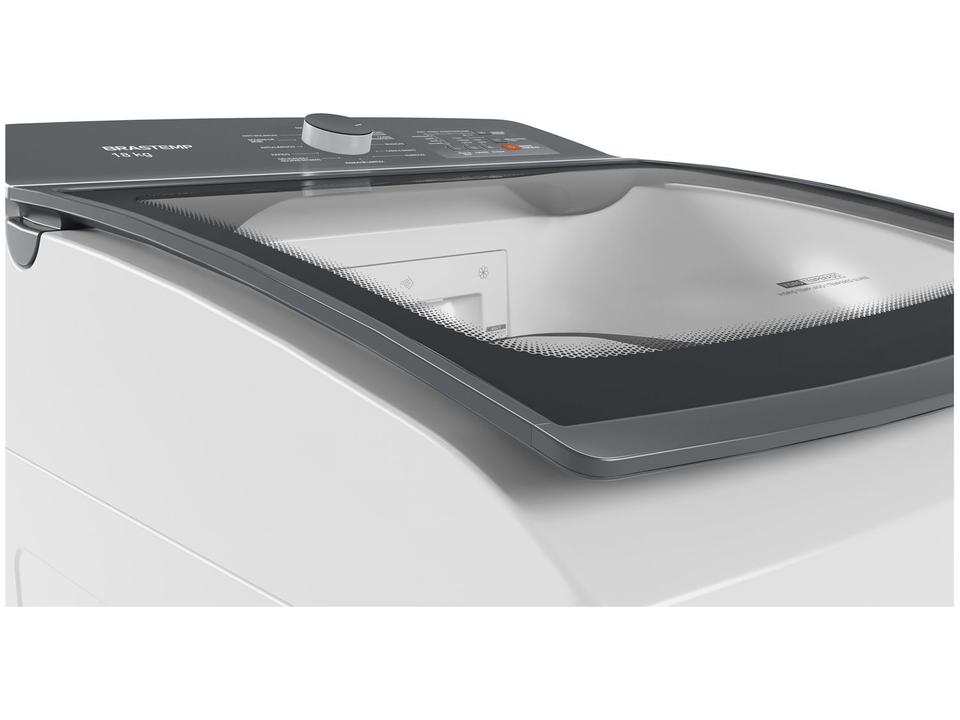 Lavadora de Roupas Brastemp 18kg Cesto Inox 12 Programas de Lavagem Branca BWF18AB - 9
