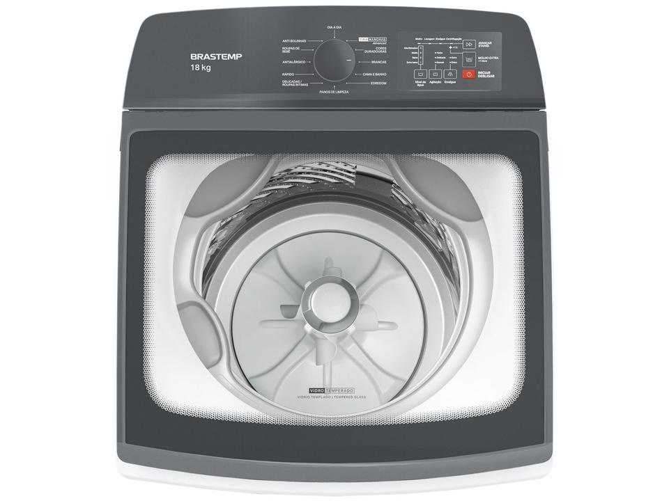 Lavadora de Roupas Brastemp 18kg Cesto Inox 12 Programas de Lavagem Branca BWF18AB - 5