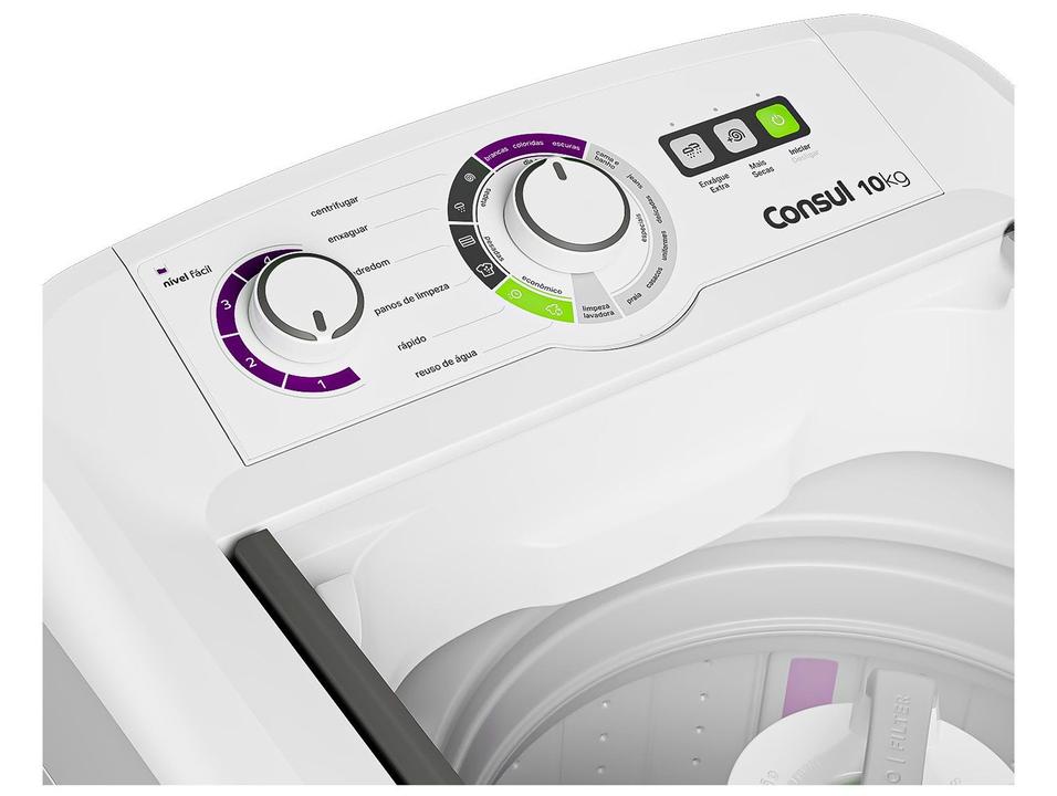 Lavadora de Roupas Consul 10kg 16 Programas de Lavagem Branca CWB10BB - 15