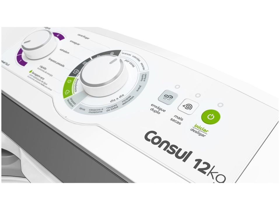 Lavadora de Roupas Consul 12kg 16 Programas de Lavagem Branca CWH12 - 8