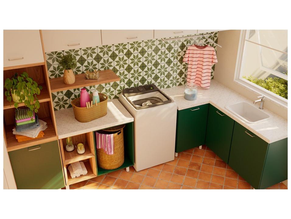 Lavadora de Roupas Consul 14kg Cesto Inox 12 programas Branco CWN14AB - 1