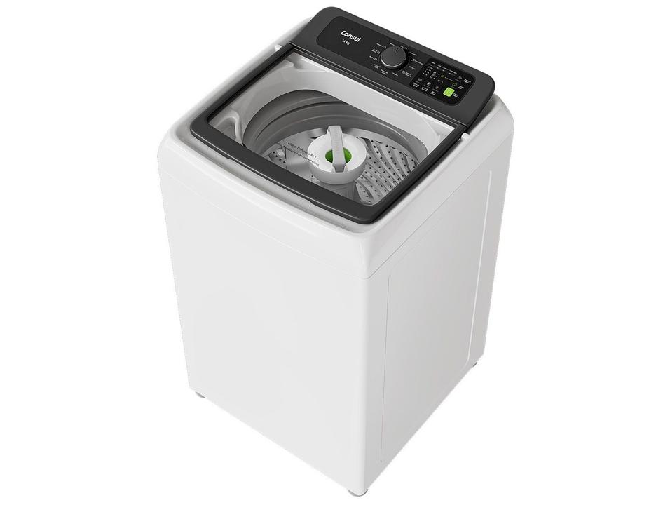 Lavadora de Roupas Consul 14kg Cesto Inox 12 programas Branco CWN14AB - 11