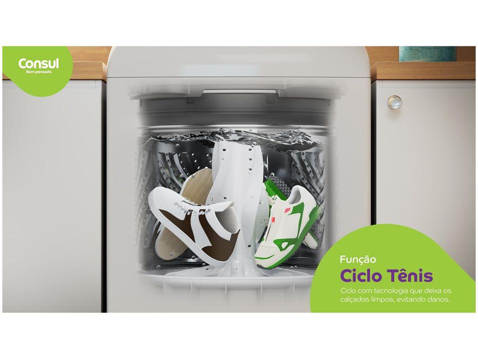 Lavadora de Roupas Consul 15kg Cesto Inox - 3