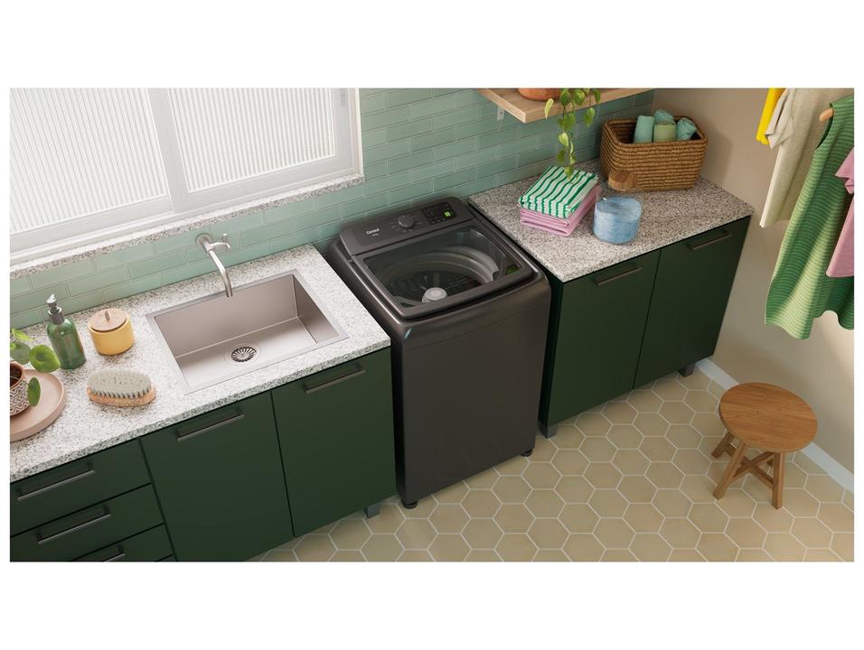 Lavadora de Roupas Consul 16kg Cesto Inox 12 Programas Cinza CWN16A9 - 1