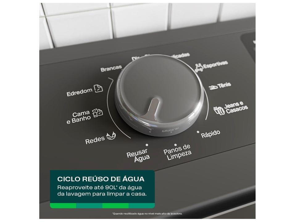 Lavadora de Roupas Consul 16kg Cesto Inox 12 Programas Cinza CWN16A9 - 9