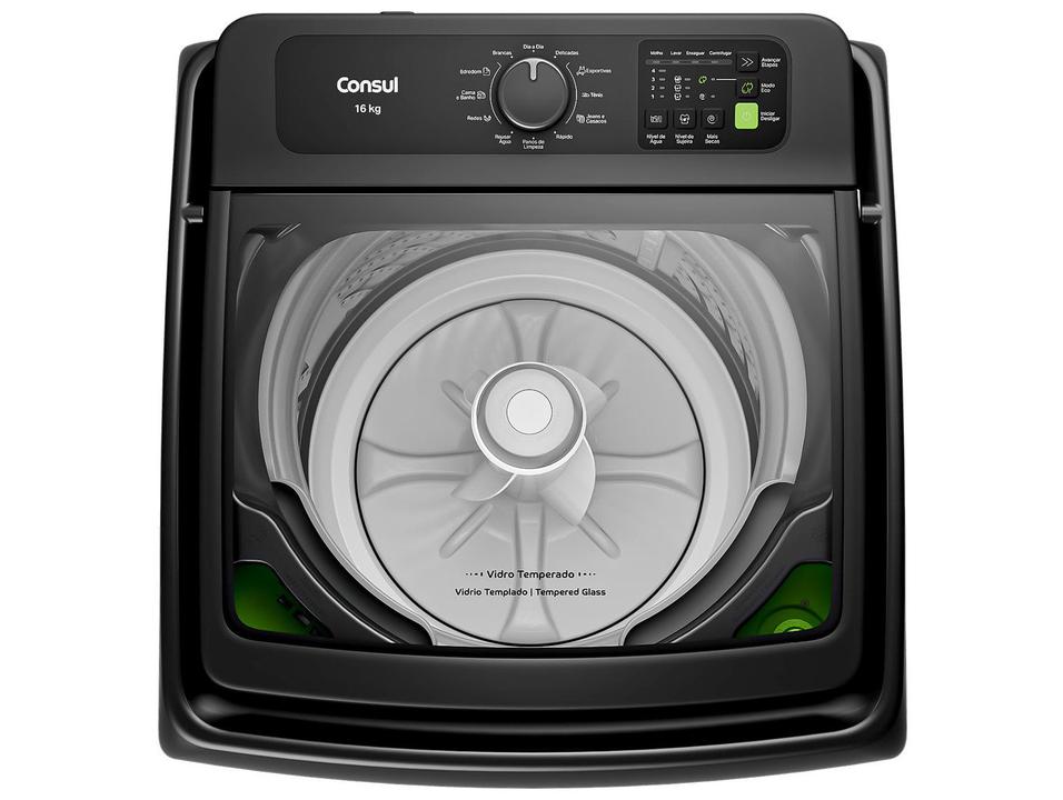 Lavadora de Roupas Consul 16kg Cesto Inox 12 Programas Cinza CWN16A9 - 15