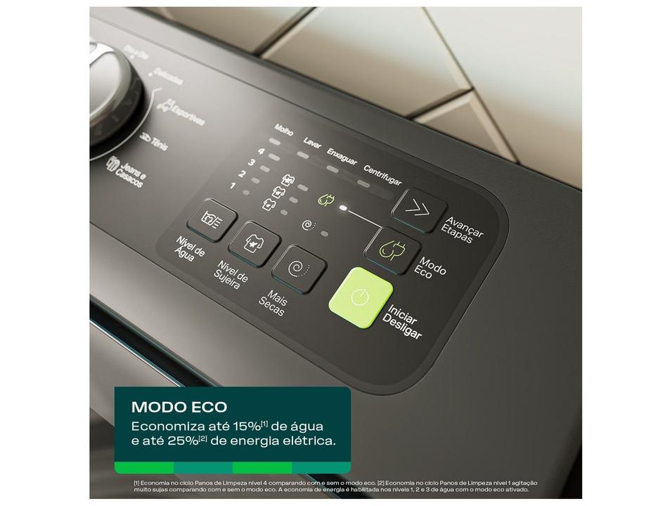 Lavadora de Roupas Consul 16kg Cesto Inox 12 Programas Cinza CWN16A9 - 8