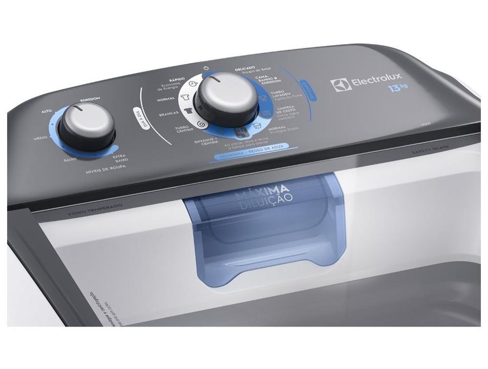 Lavadora de Roupas Electrolux 13kg Cesto Inox 10 Programas de Lavagem Branca Efficient LDA13 - 5