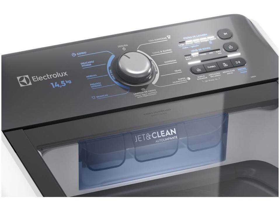 Lavadora de Roupas Electrolux 14,5kg Cesto Inox 11 Programas de Lavagem Branco Efficient LEE15 - 6