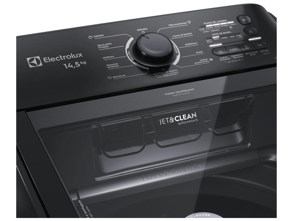 Lavadora de Roupas Electrolux 14,5kg Preta Cesto Inox 11 Programas de Lavagem LEP15 - 5