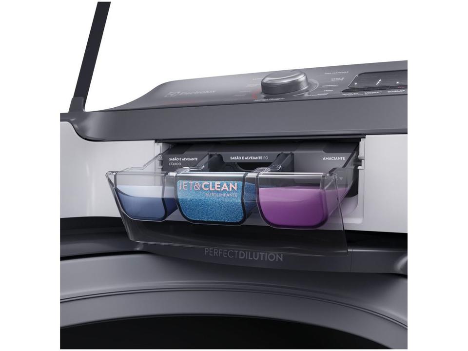 Lavadora de Roupas Electrolux 15kg Cesto Inox 11 Programas de Lavagem Branco Premium Care Jet&Clean e Time Control LEC15 - 9