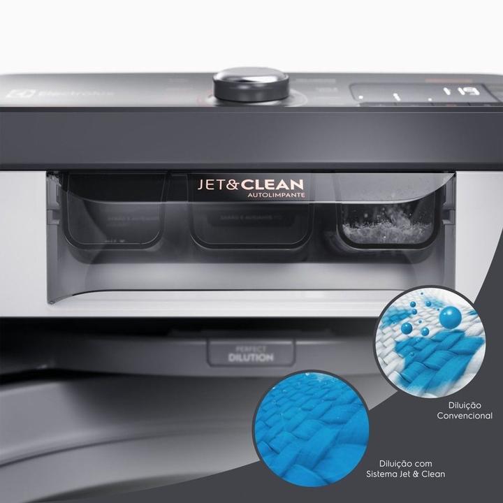 Lavadora de Roupas Electrolux 15kg Cesto Inox 11 Programas de Lavagem Branco Premium Care Jet&Clean e Time Control LEC15 - 6