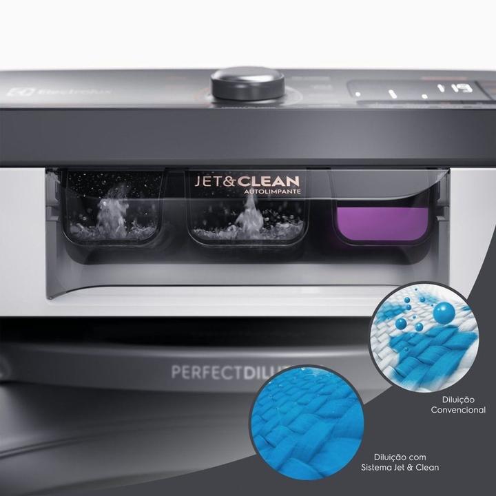 Lavadora de Roupas Electrolux 15kg Cesto Inox 11 Programas de Lavagem Branco Premium Care Jet&Clean e Time Control LEC15 - 8