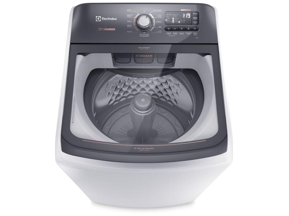 Lavadora de Roupas Electrolux 15kg Cesto Inox 11 Programas de Lavagem Branco Premium Care LEC15 - 4