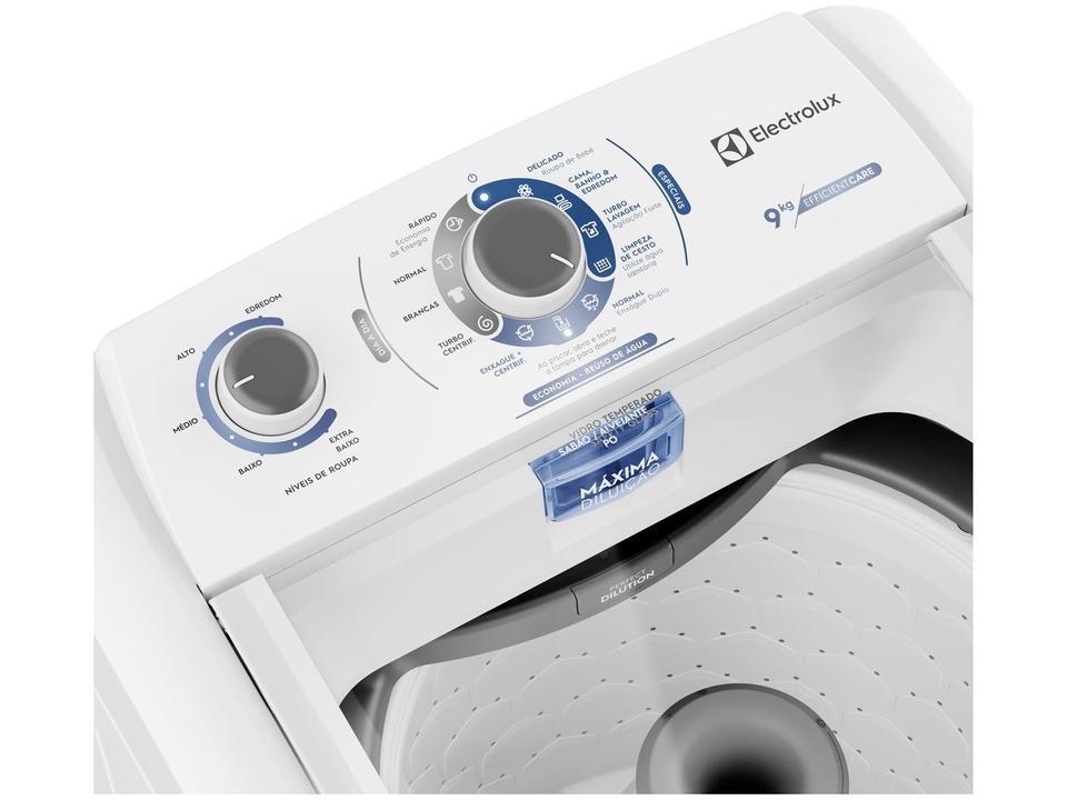 Lavadora de Roupas Electrolux 9kg 10 Programas de Lavagem Branco Efficient Care LED09 - 7