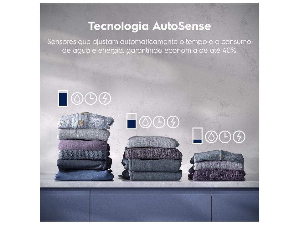 Lavadora de Roupas Electrolux Inverter 12kg Cesto Inox 8 Programas de Lavagem Água Quente Cinza Ônix LFC12 - 7