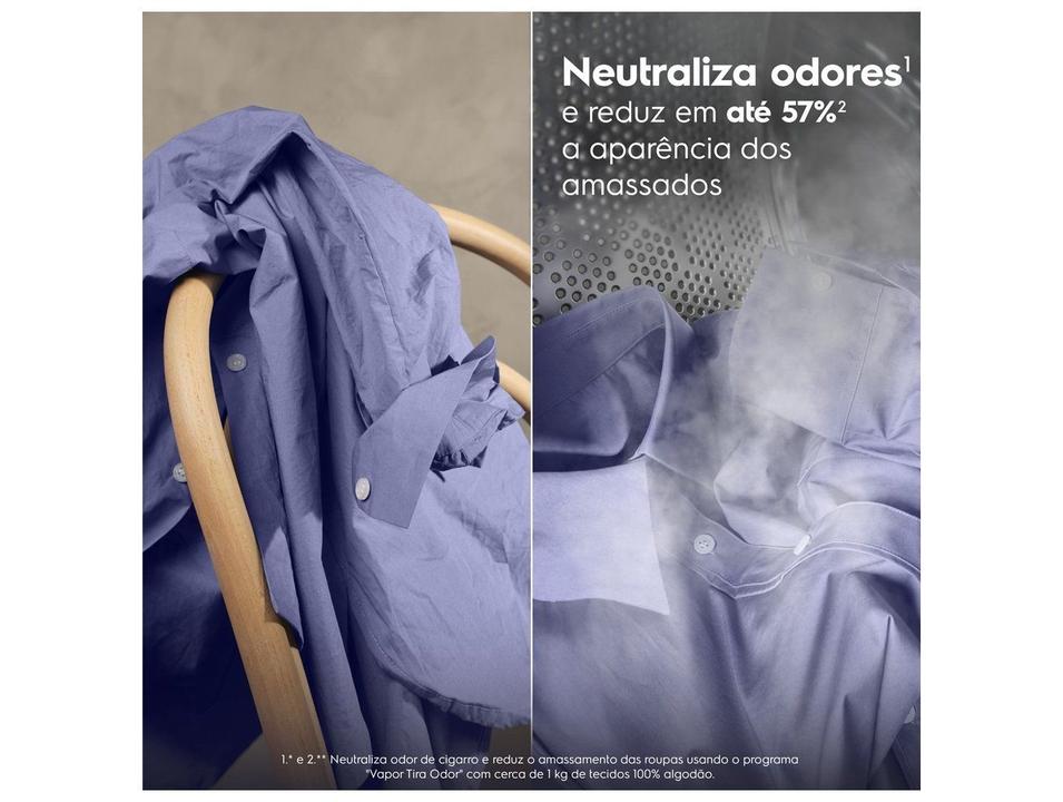 Lavadora de Roupas Electrolux Inverter 12kg Cesto Inox 8 Programas de Lavagem Água Quente Cinza Ônix LFC12 - 3