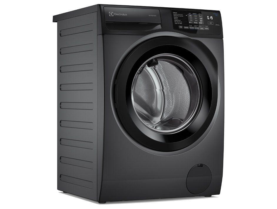 Lavadora de Roupas Electrolux Inverter 12kg Cesto Inox 8 Programas de Lavagem Água Quente Cinza Ônix LFC12 - 6
