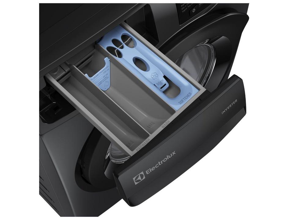 Lavadora de Roupas Electrolux Inverter 12kg Cesto Inox 8 Programas de Lavagem Água Quente Cinza Ônix LFC12 - 4