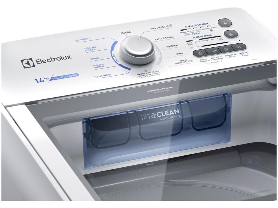 Lavadora de Roupas Electrolux LED14 Essential Care - 14Kg Cesto Inox 11 Programas de Lavagem Branca - 110 V - 6