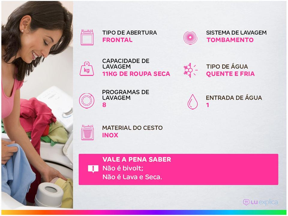 Lavadora de Roupas Electrolux Premium Care LFE11 - 2