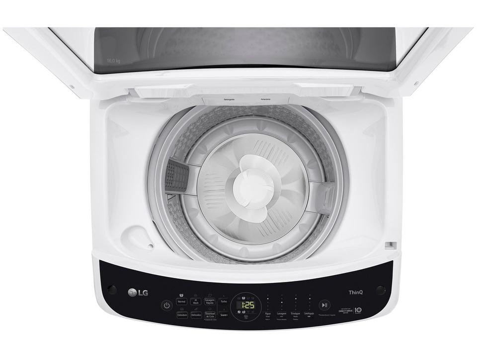 Lavadora de Roupas LG Inverter 16kg Cesto Inox Água Fria Branca WT16WV6A - 18