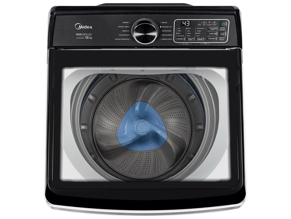 Lavadora de Roupas Midea 12kg 10 Programas de Lavagem Branco Wave Impeller MAV04W120/WKBR04 - 8