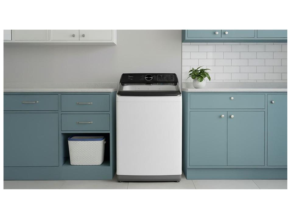 Lavadora de Roupas Midea 12kg 10 Programas de Lavagem Branco Wave Impeller MAV04W120/WKBR05 - 1