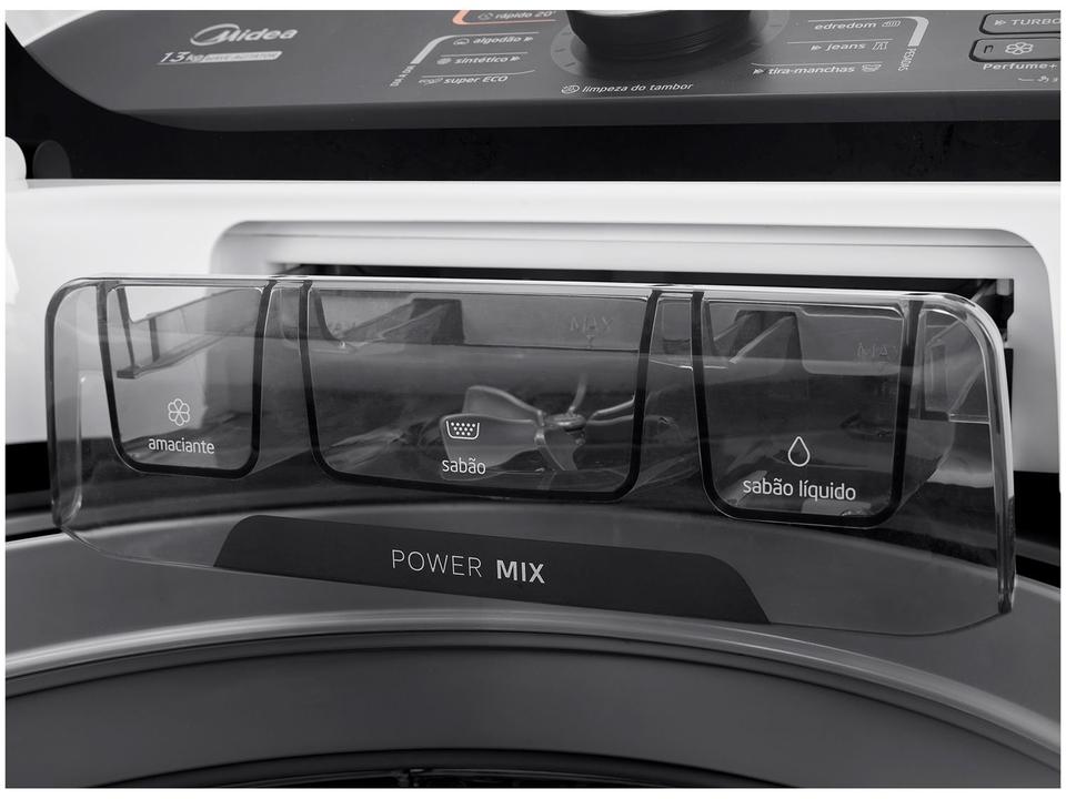 Lavadora de Roupas Midea 13kg Cesto Inox 13 Programas de Lavagem Branca Wave Agitator - 6